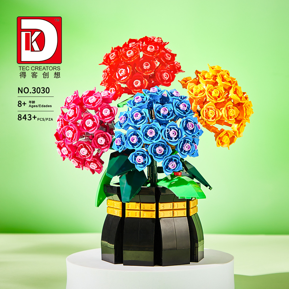 Plant Parent Gift Set - Yeni Ortanca Nakış Sepeti Yapı Taşları